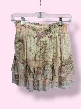 Ardene Floral Ruffle Mini Skirt Women’s Size Small Cottagecore The Boys